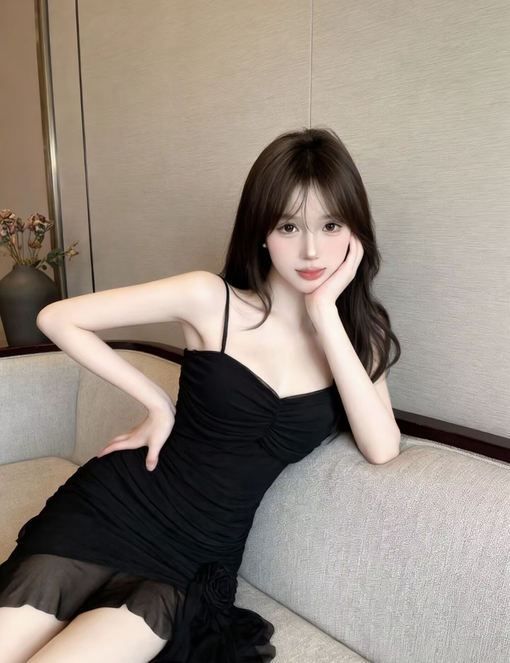 Enticement sandy beach dress France style T-back for women