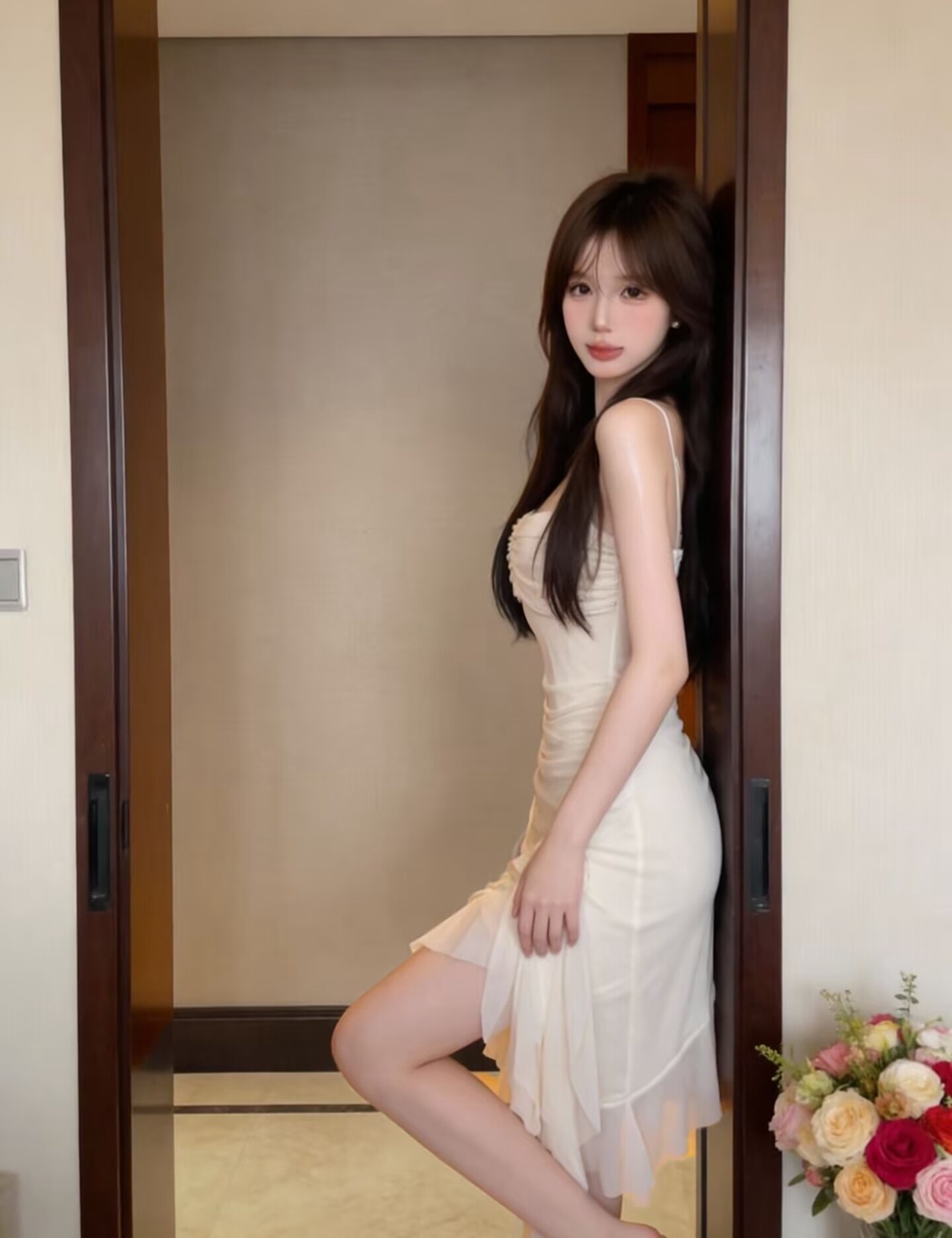 Enticement sandy beach dress France style T-back for women