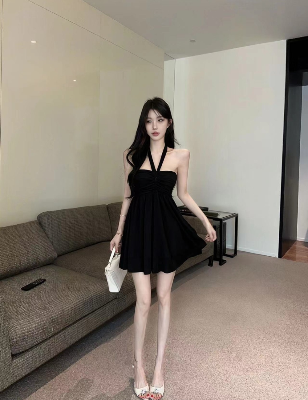 Bow gauze spicegirl T-back