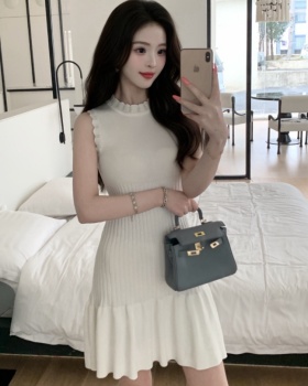 Chanelstyle knitted temperament dress for women