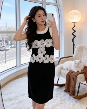 Hepburn style sleeveless dress France style jumpsuit