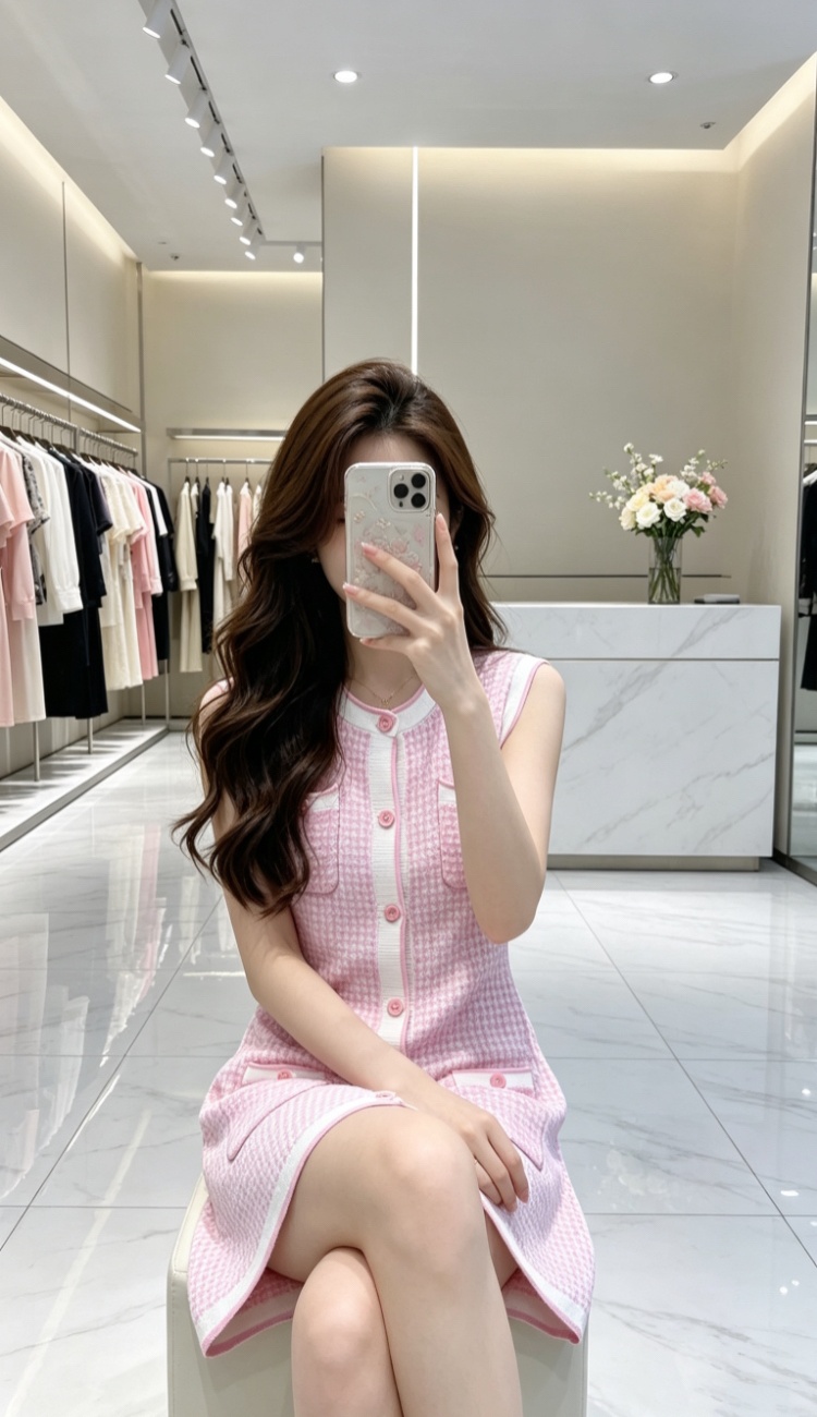 Enticement A-line T-back slim temperament dress