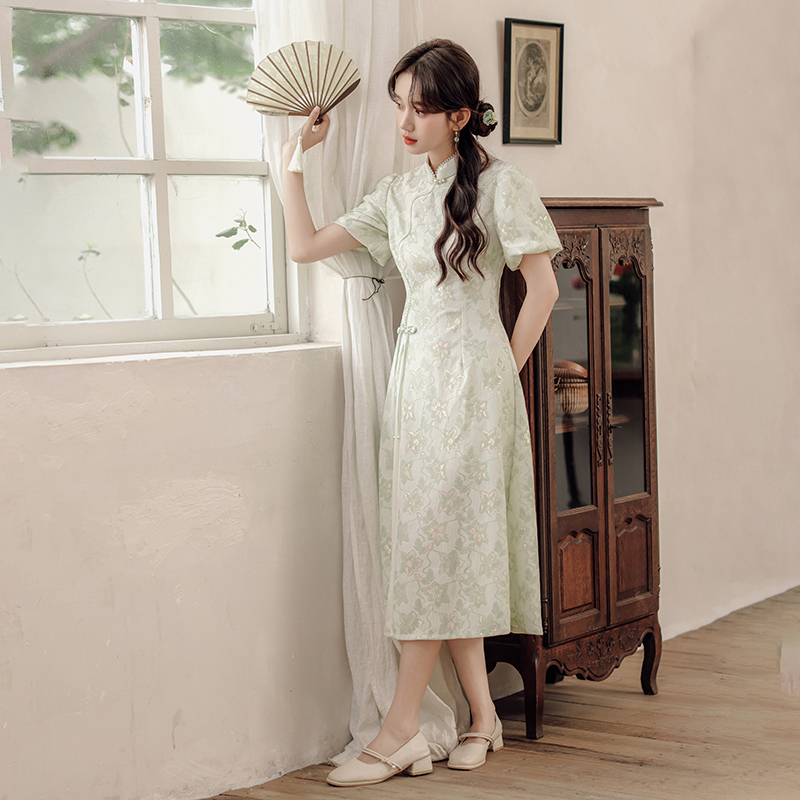 Temperament cheongsam spring and summer dress