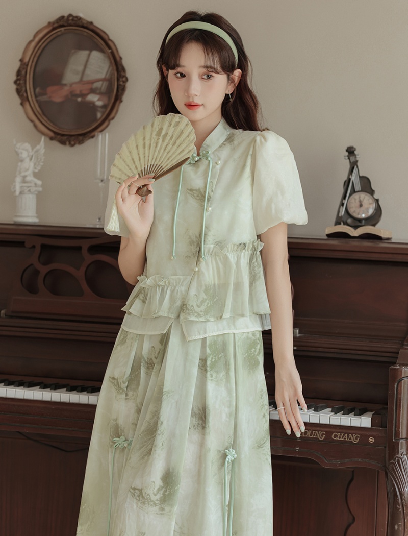 France style dress summer skirt a set for women