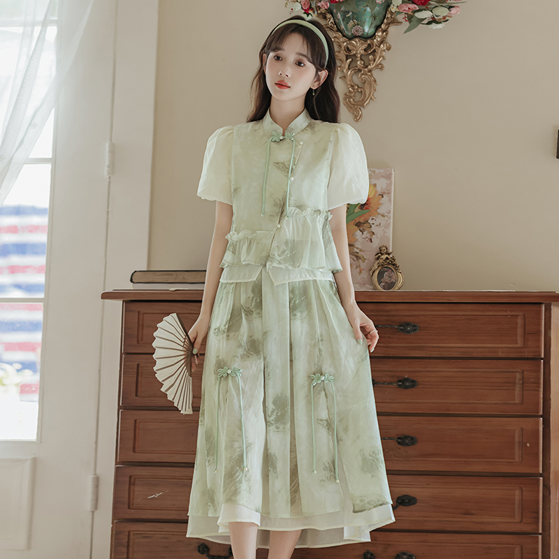 France style dress summer skirt a set for women