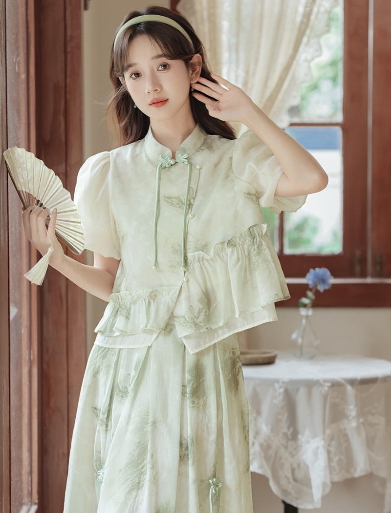 France style dress summer skirt a set for women