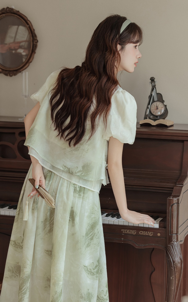 France style dress summer skirt a set for women