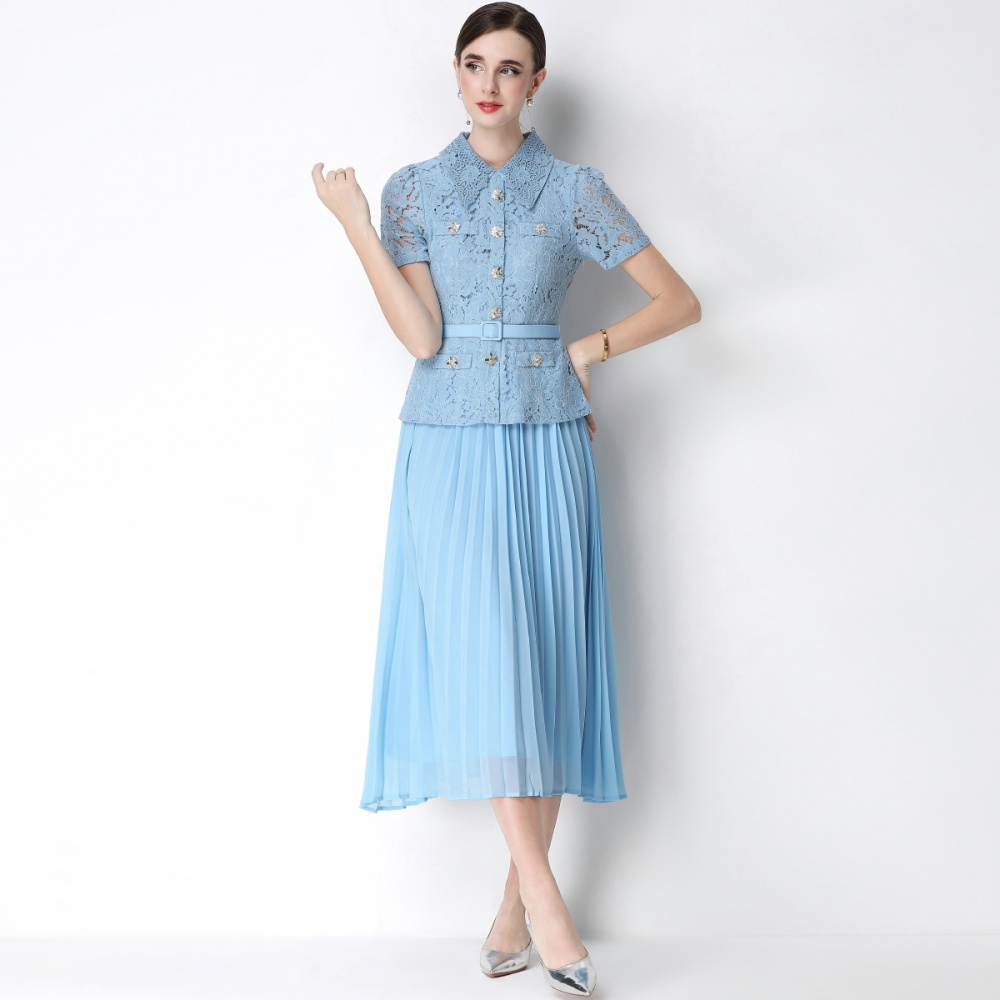 Slim high waist light luxury chanelstyle dress