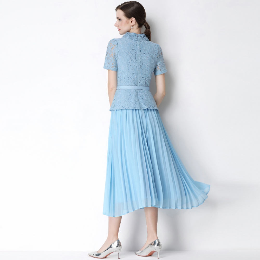 Slim high waist light luxury chanelstyle dress