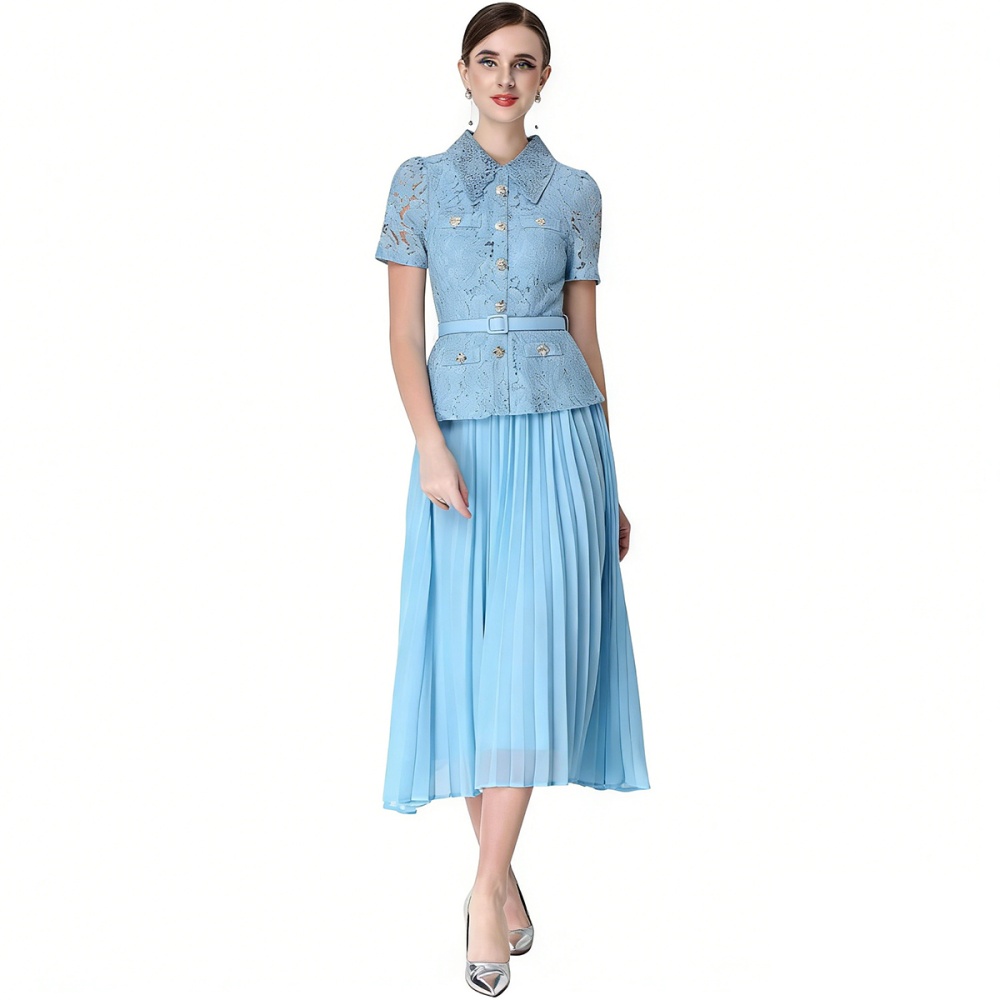 Slim high waist light luxury chanelstyle dress