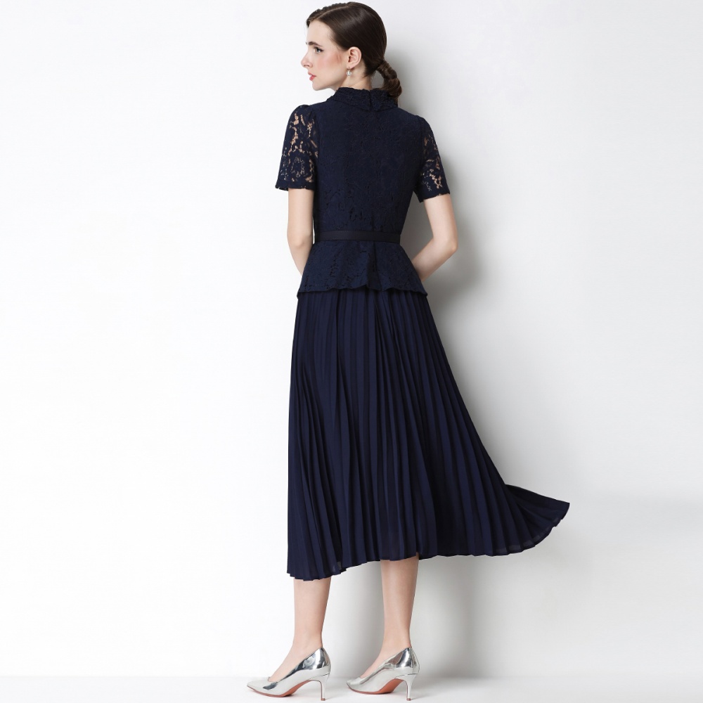 Lace France style slim high waist chanelstyle dress