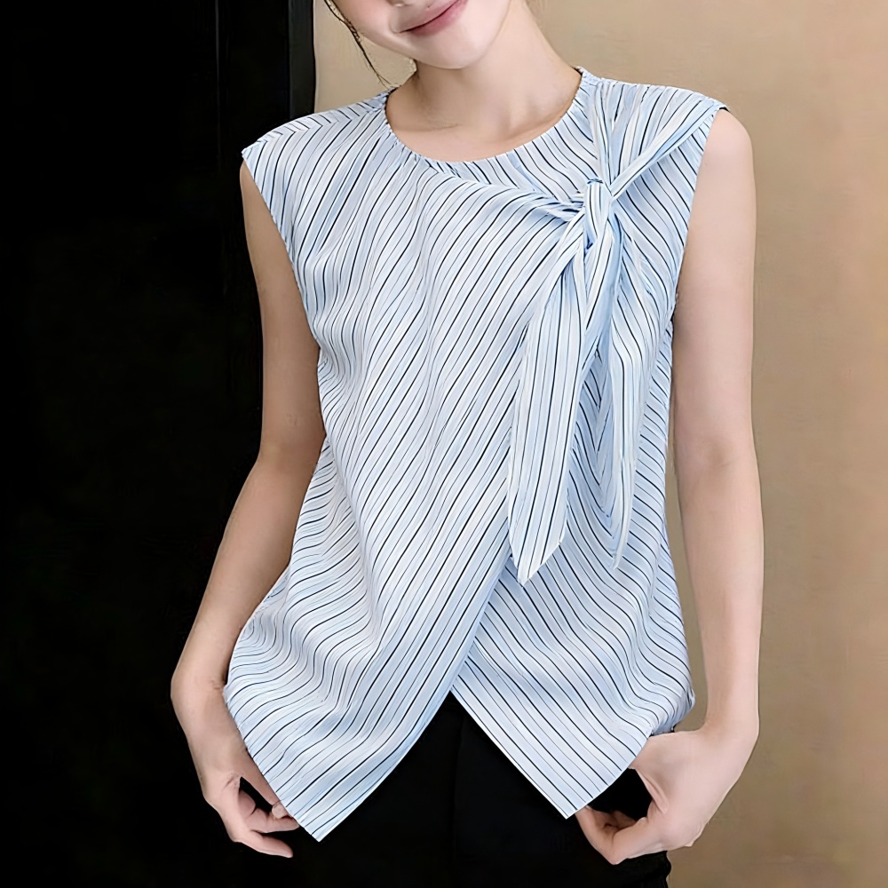 Streamer sleeveless commuting summer loose shirt