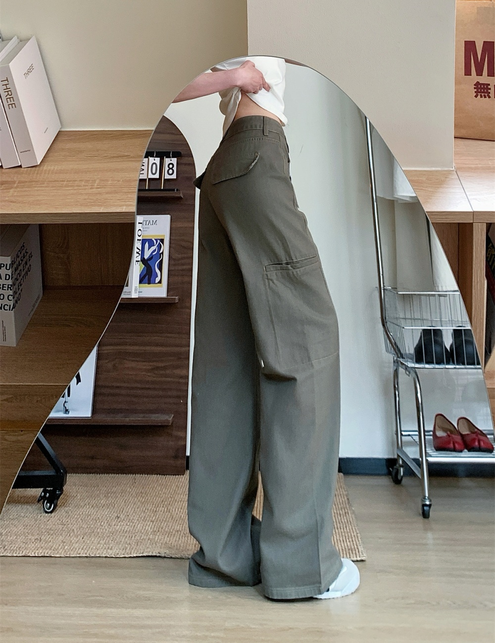 Spring and summer pants straight work clothing for women