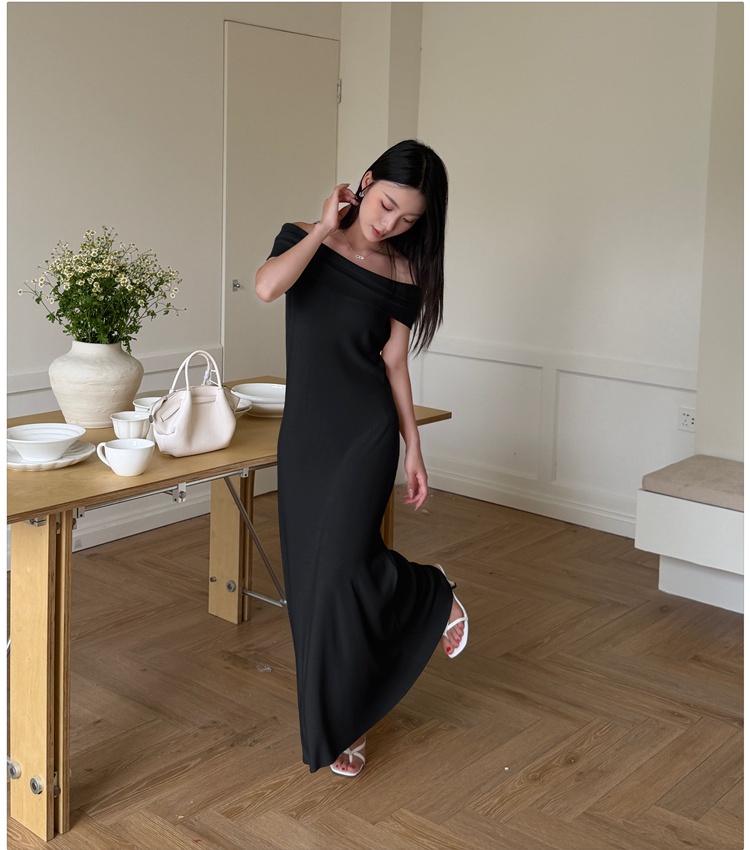 Temperament strapless long dress summer sexy dress for women