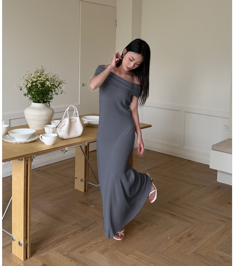 Temperament strapless long dress summer sexy dress for women