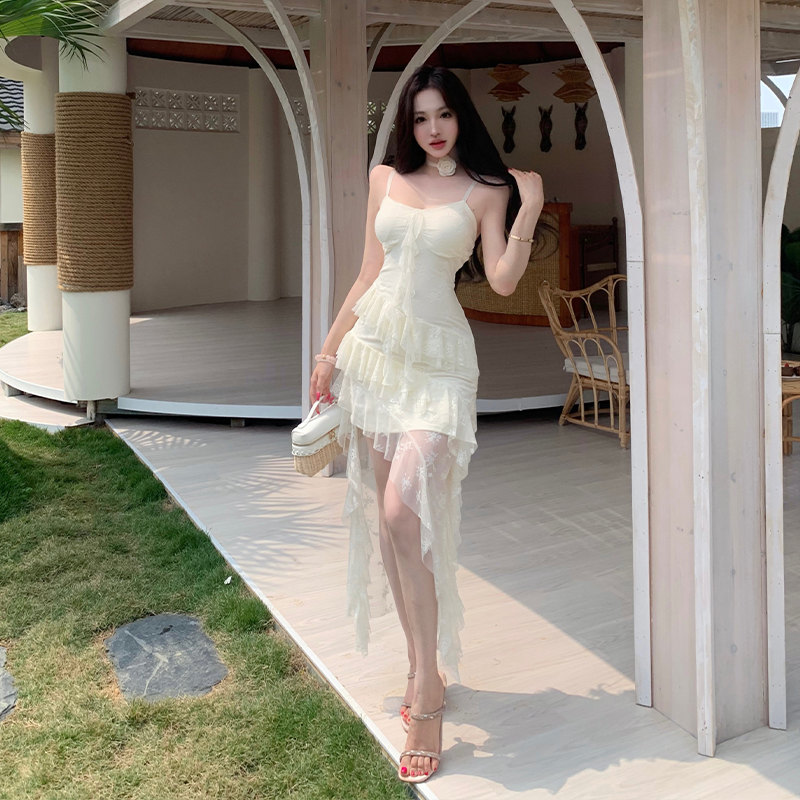 Spicegirl enticement dress lace slim strap dress