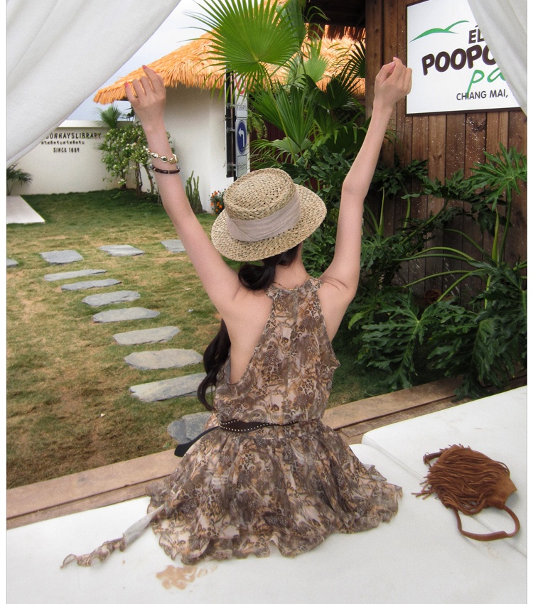 Irregular enticement T-back France style dress for women