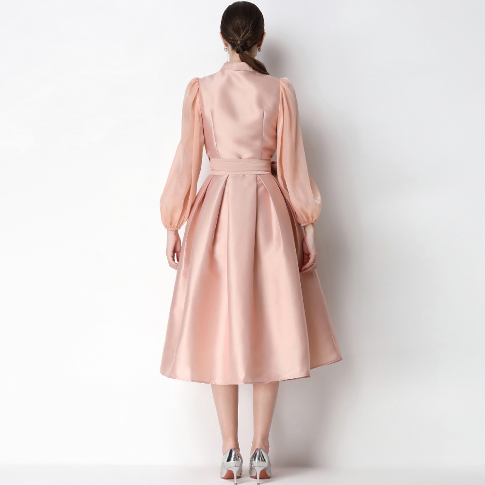 Pinched waist elegant dress bandage formal dress