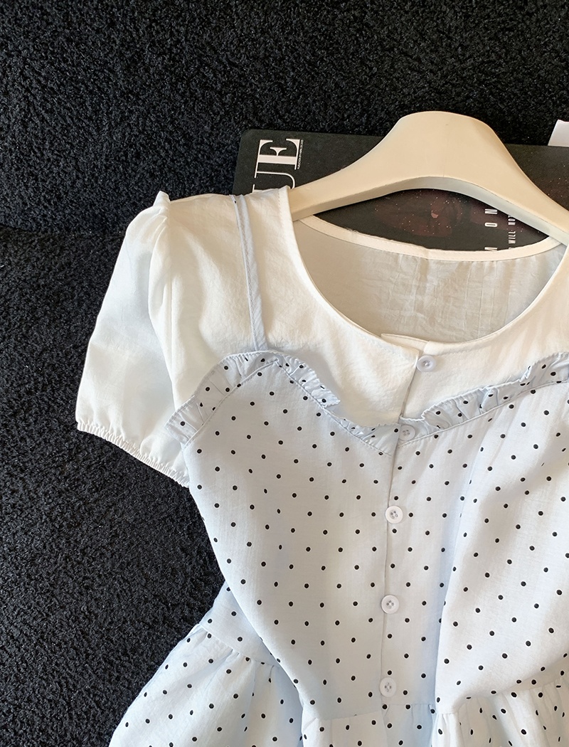 Show young round neck fashion tops refreshing summer T-shirt