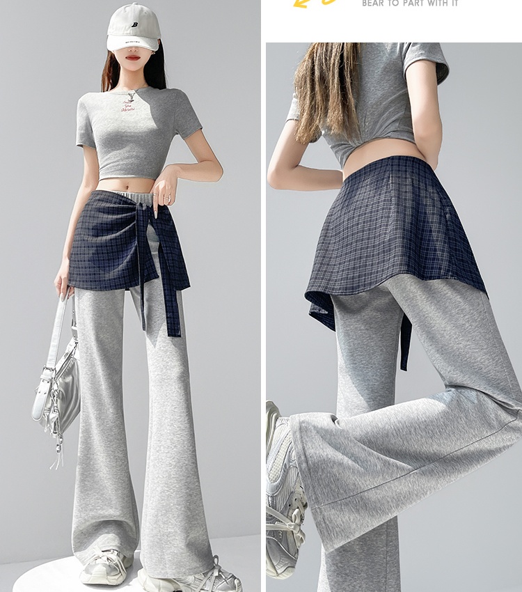 All-match slim flare pants elasticity pants for women