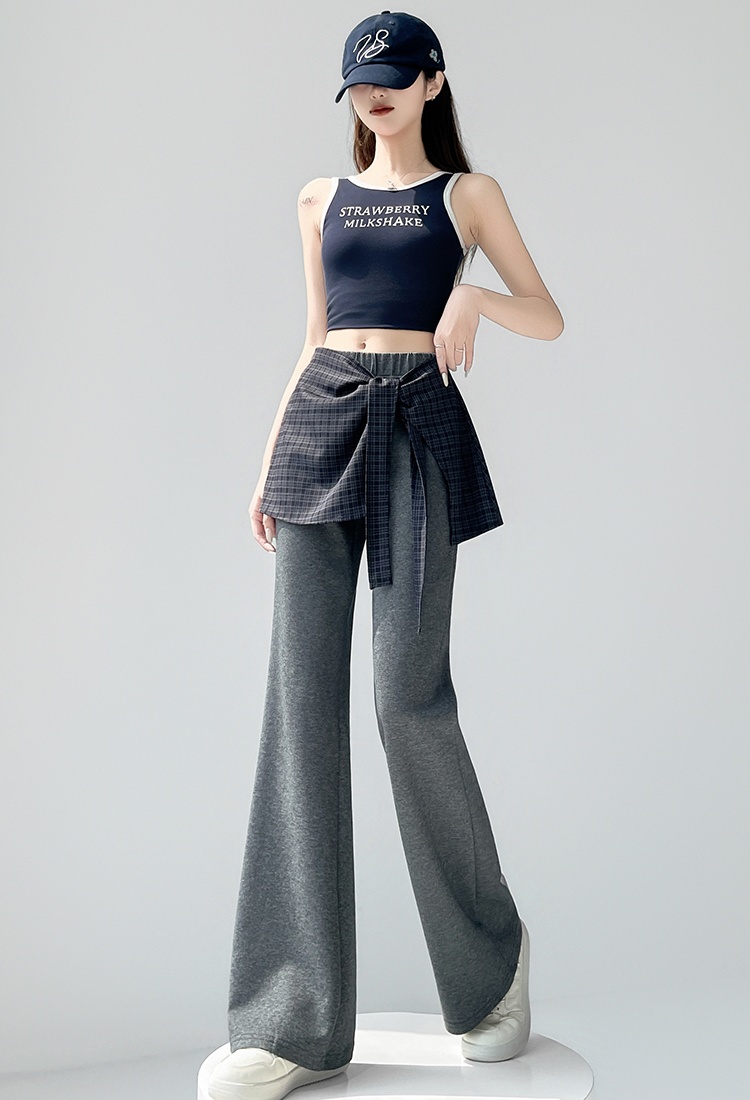 All-match slim flare pants elasticity pants for women