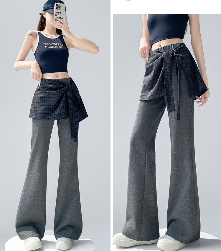 All-match slim flare pants elasticity pants for women