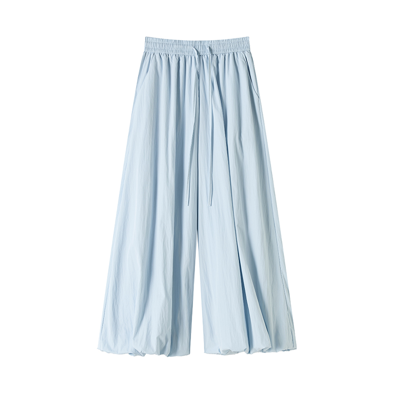 Casual culottes drape wide leg pants for women