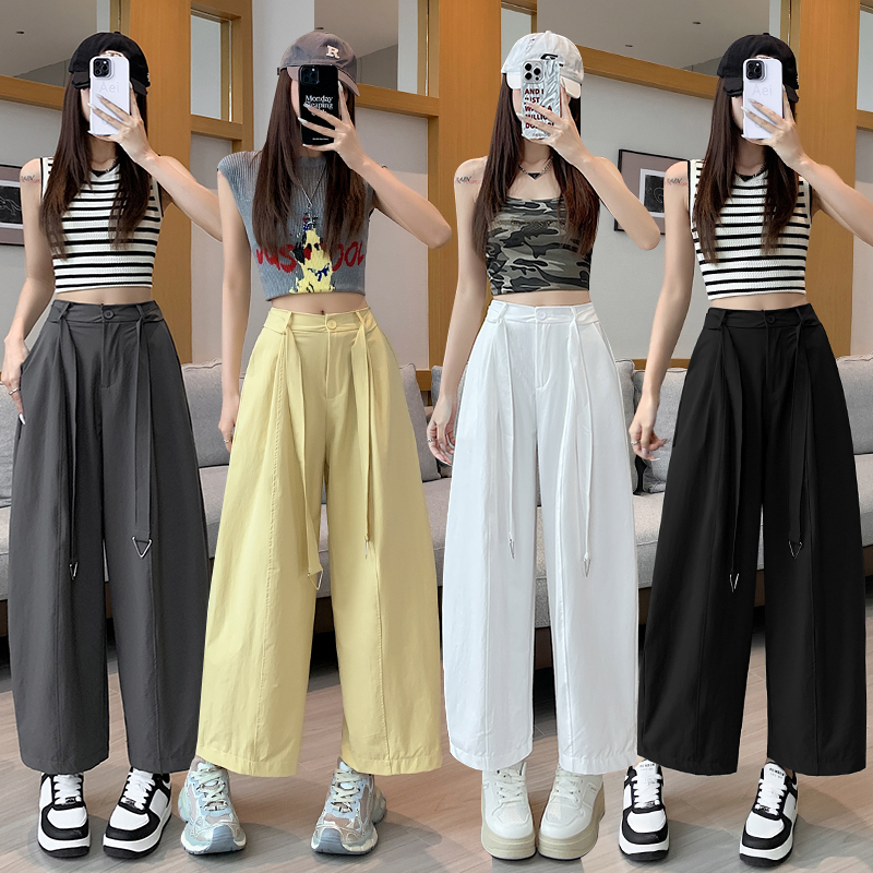 Small fellow high waist pants nine tenths casual pants