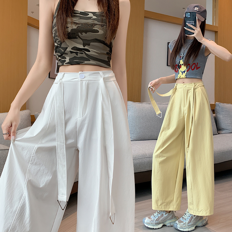 Small fellow high waist pants nine tenths casual pants