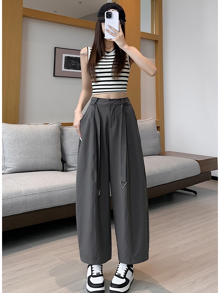 Small fellow high waist pants nine tenths casual pants