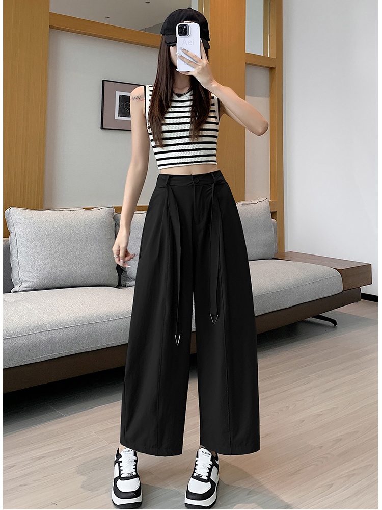 Small fellow high waist pants nine tenths casual pants