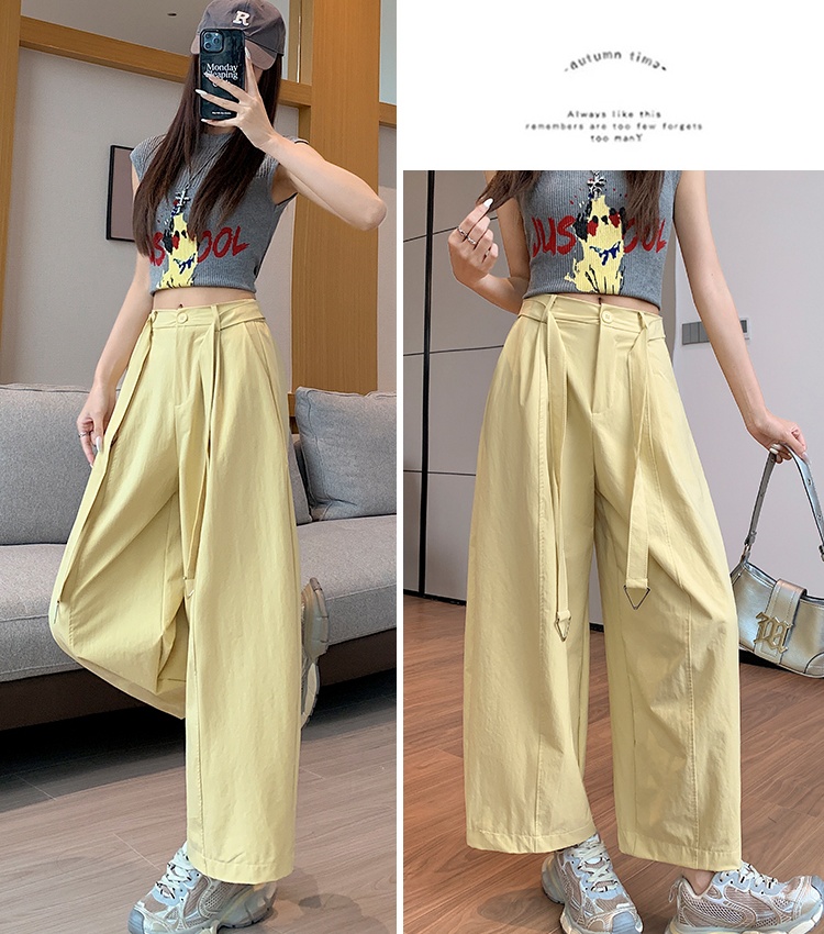 Small fellow high waist pants nine tenths casual pants
