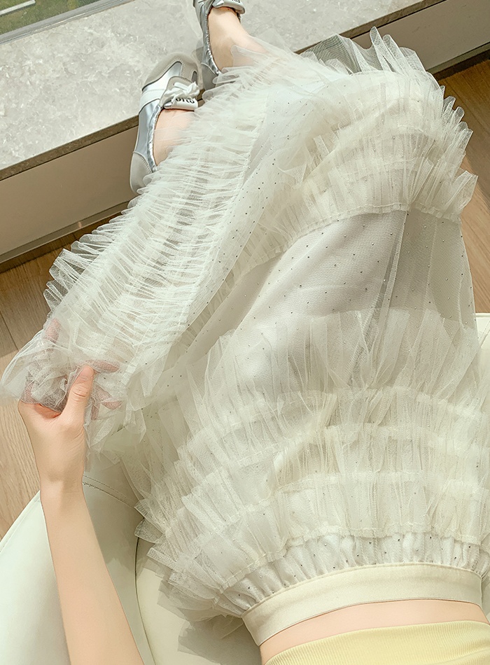 Cake thick and disorderly long skirt A-line skirt for women