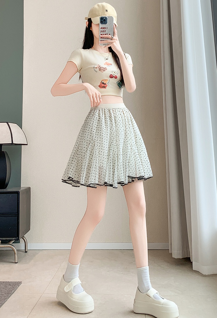 Sweet show young puff skirt A-line skirt for women