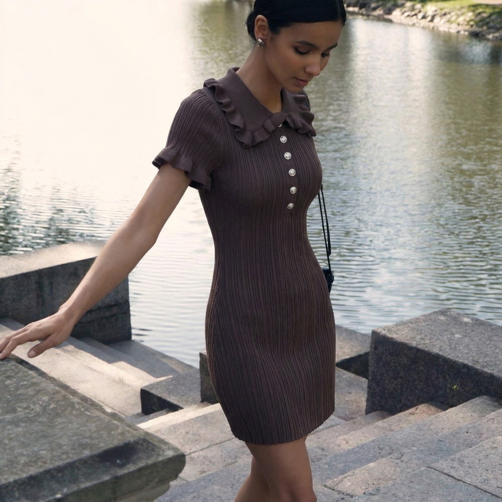 France style doll collar retro dress for women
