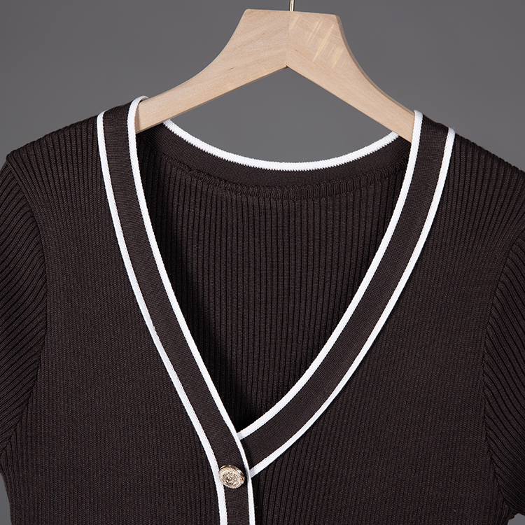 Pinched waist sweater temperament dress for women