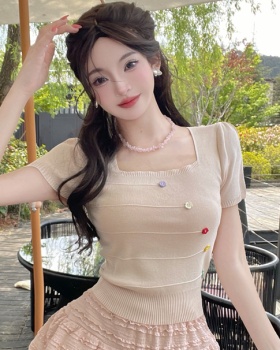 Show young short sweater unique short sleeve tops