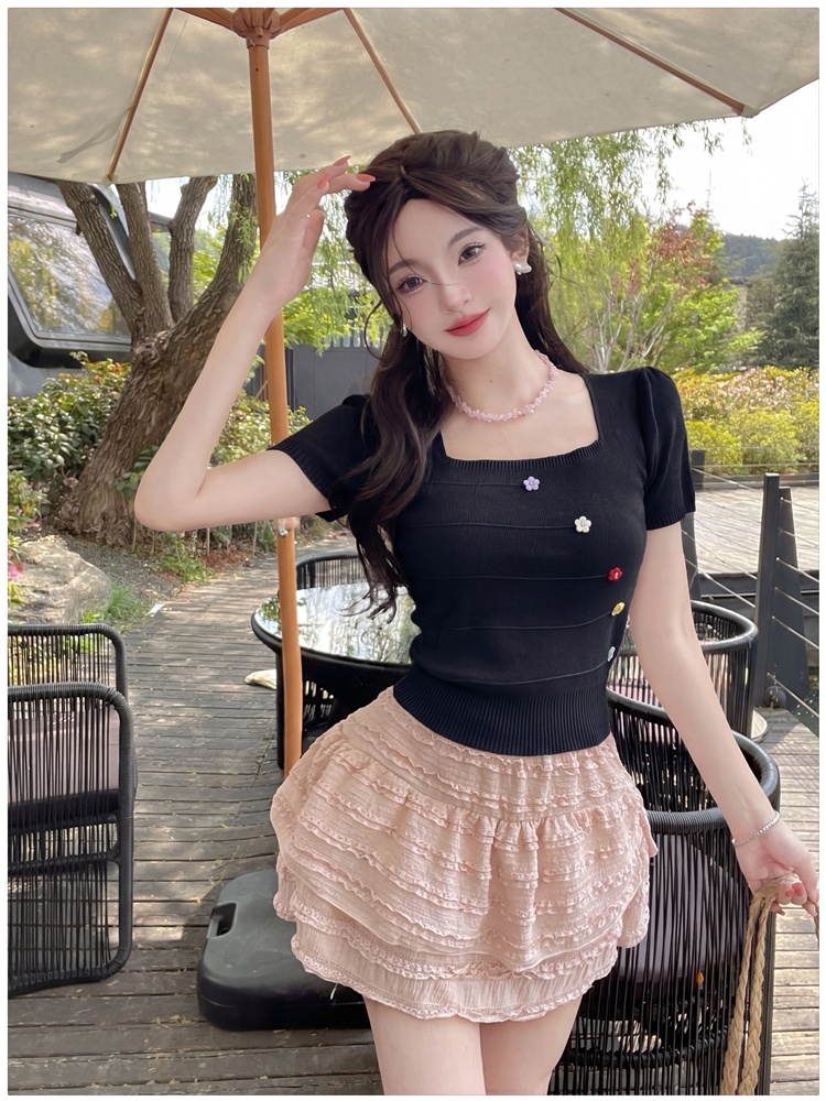 Show young short sweater unique short sleeve tops