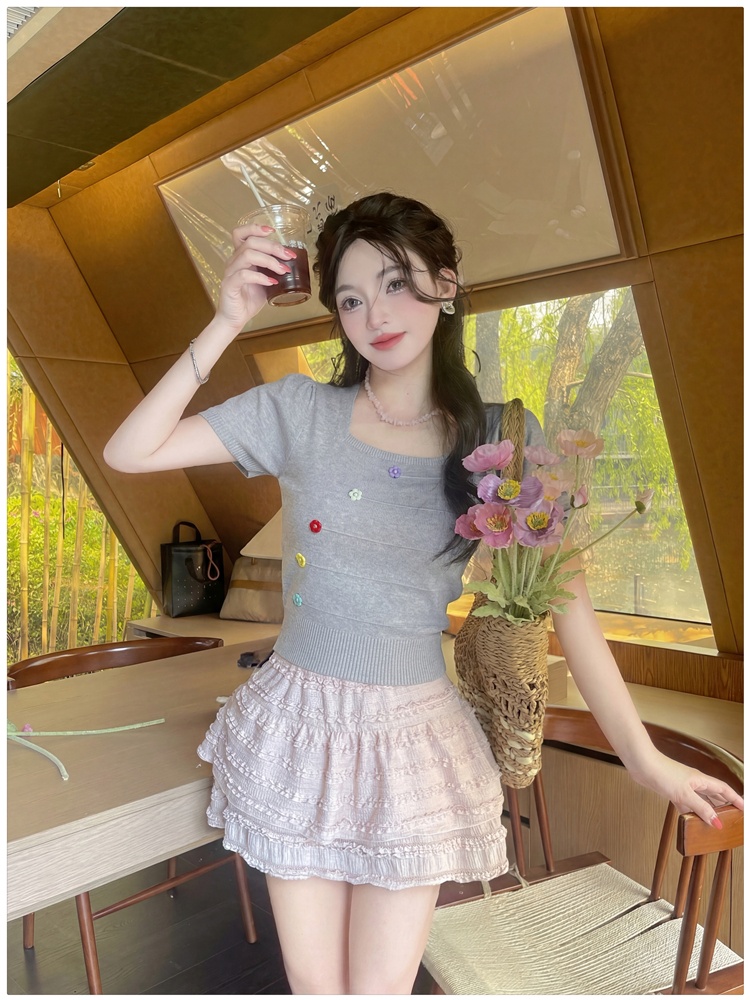 Show young short sweater unique short sleeve tops