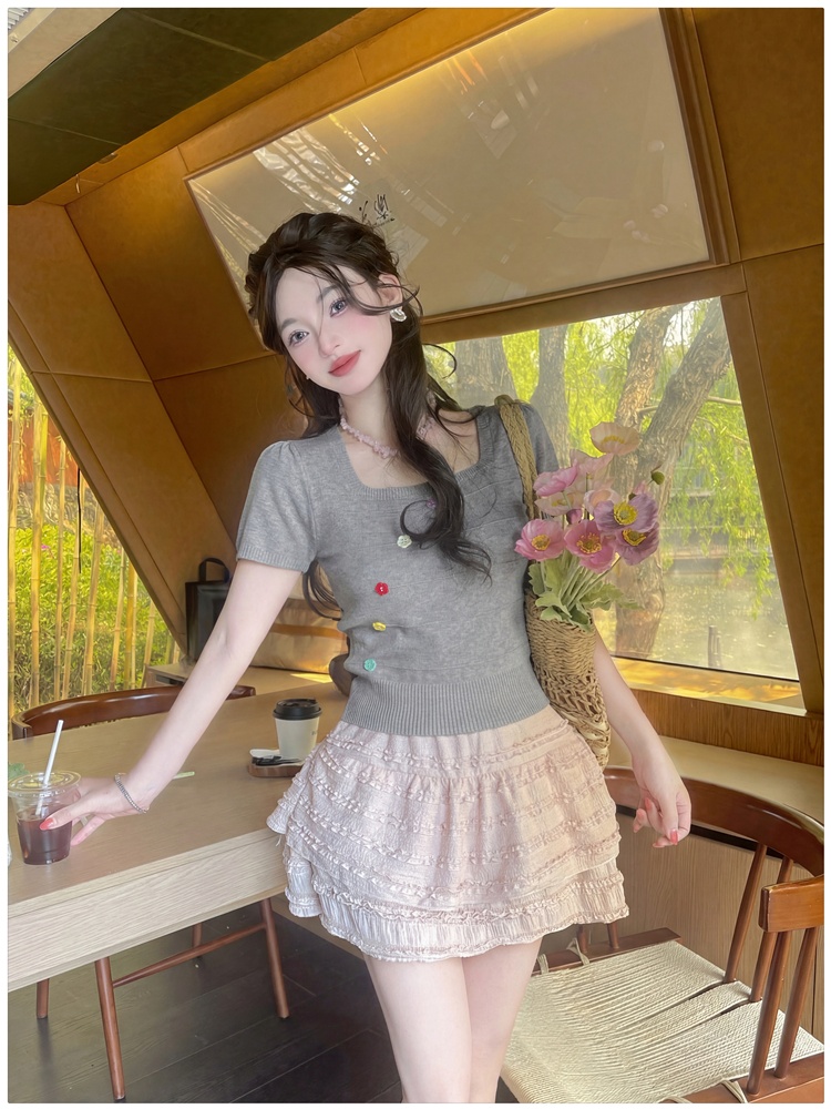 Show young short sweater unique short sleeve tops