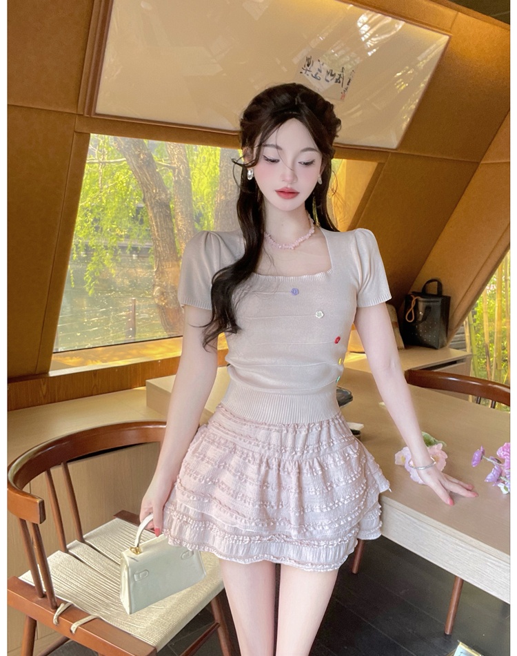 Show young short sweater unique short sleeve tops