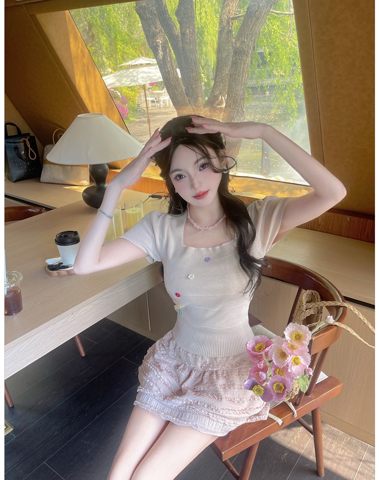 Show young short sweater unique short sleeve tops