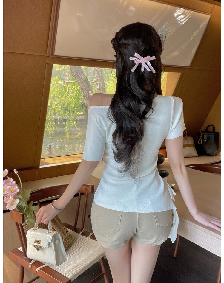 Summer slim T-shirt irregular tops for women