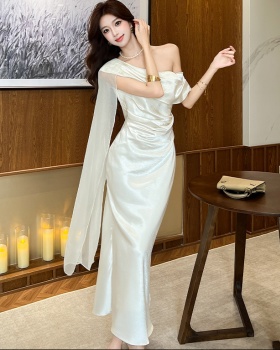 France style summer formal dress streamer dress