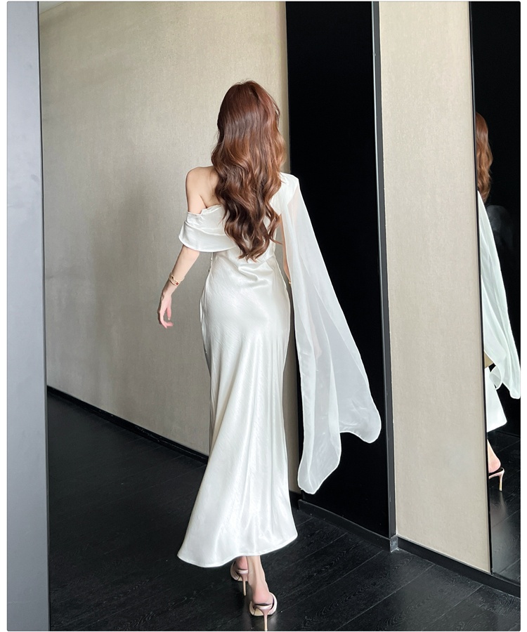 France style summer formal dress streamer dress