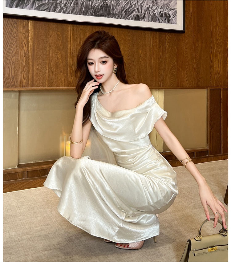 France style summer formal dress streamer dress