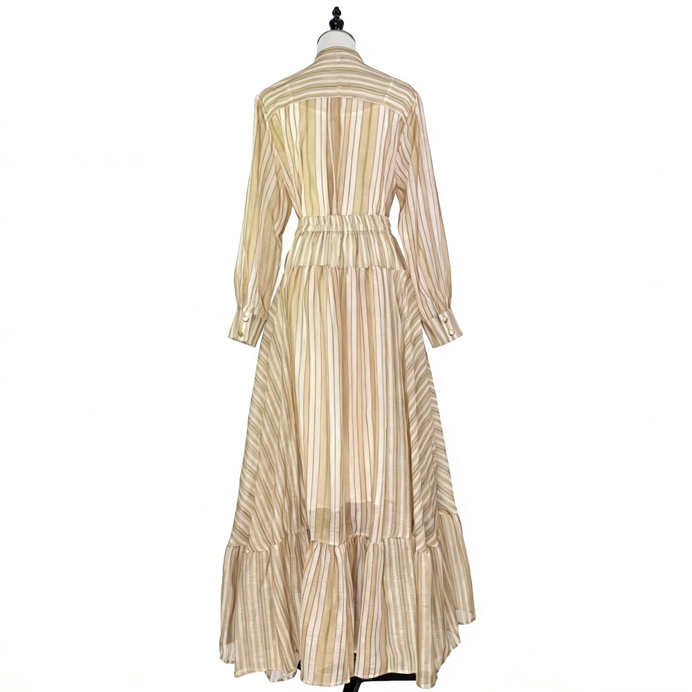 Summer single-breasted shirt lotus leaf skirt tops a set