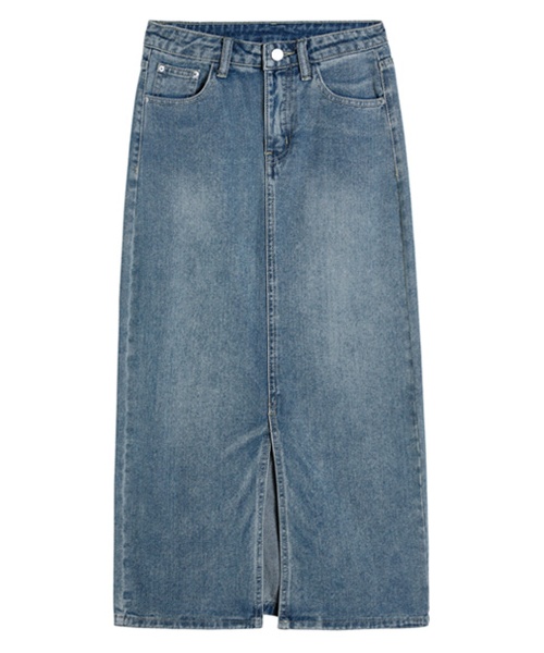 Summer split high waist long dress retro slim skirt