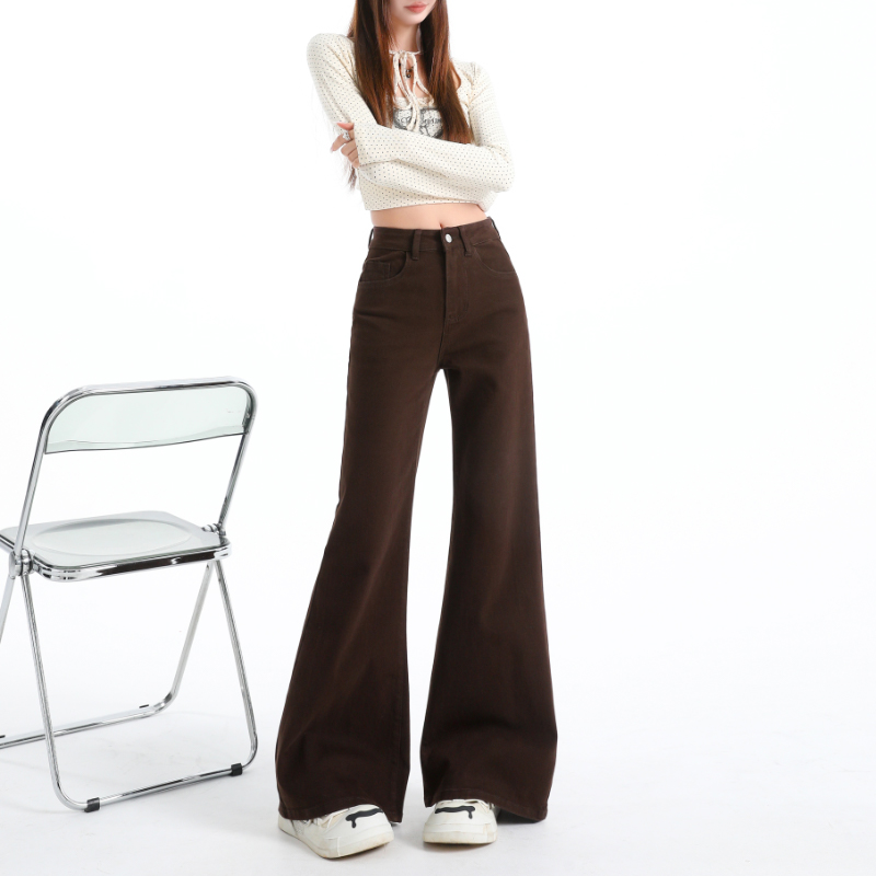 Loose wide leg long pants Casual flare pants for women