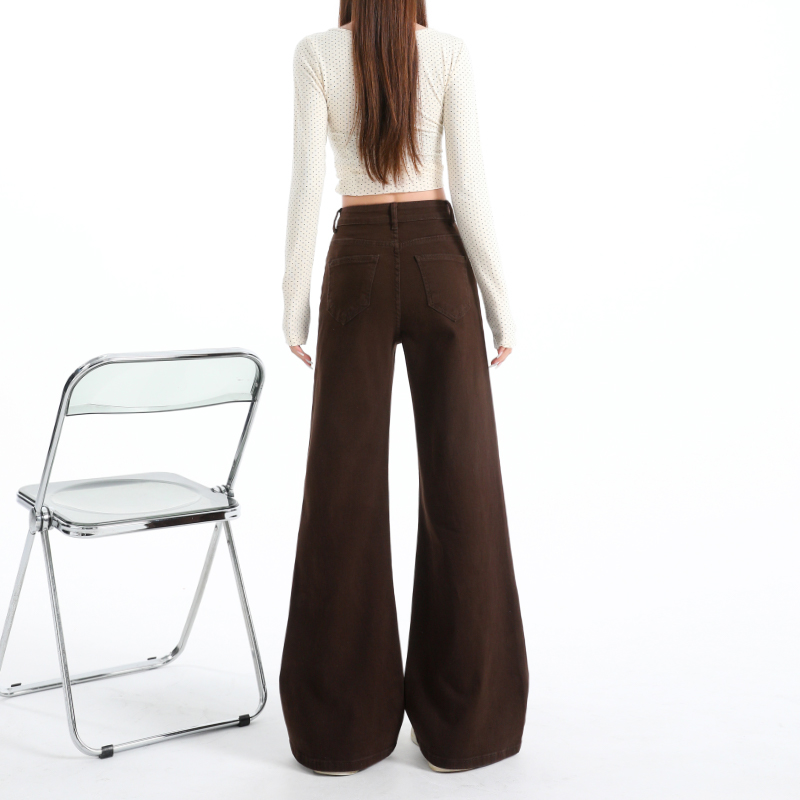 Loose wide leg long pants Casual flare pants for women